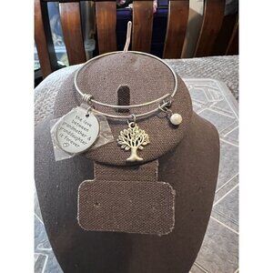 Stainless Steel Bracelet Love Grandmother And Granddaughter Is Forever Life Tree